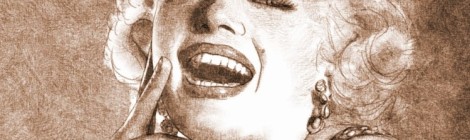 Marilyn Monroe - dessin numérique au crayon par audren