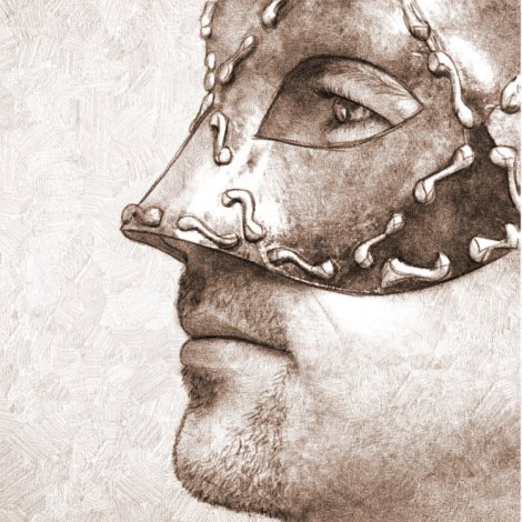 masque vénitien - dessin numérique au crayon avec gimp et mypaint